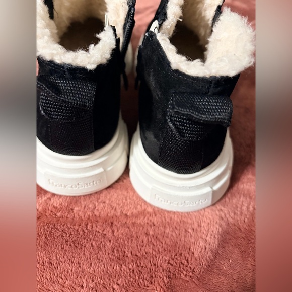 Franco Sarto Black Suede Winter Boots - Picture 8 of 10